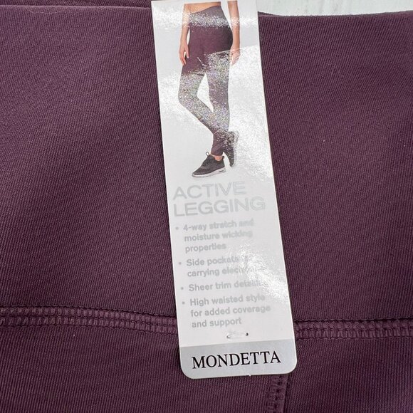 Mondetta Women's Purple Active Legging 4-Way Stretch Moisture-Wicking SZ SMALL - Picture 3 of 10